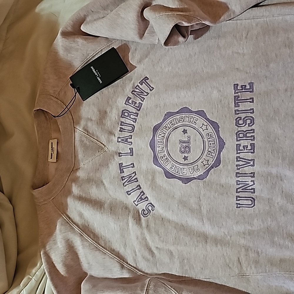 YSL lilac crewneck sweater